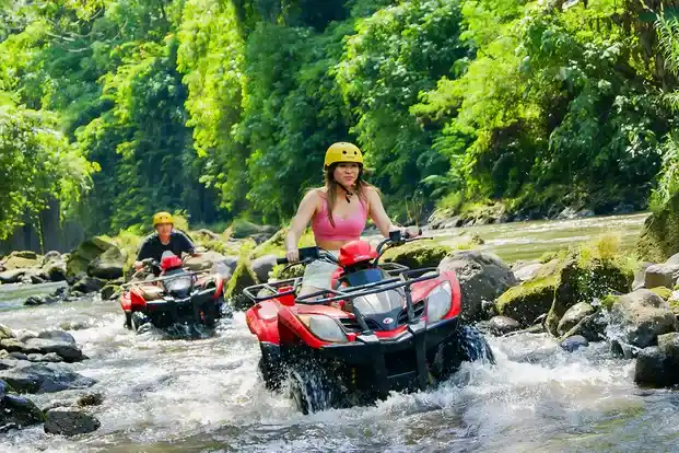 River crosing atv adventure in bali