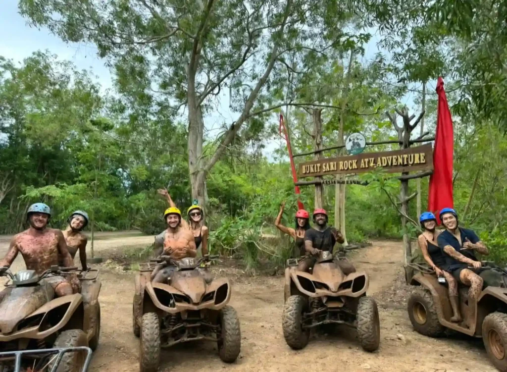 Famous atv ride in bali