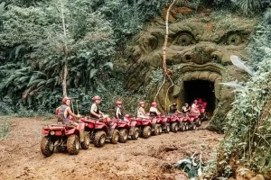 Ubud Gorilla ATV Ride With Jungle, Muddy Tracks & Cave Adventure